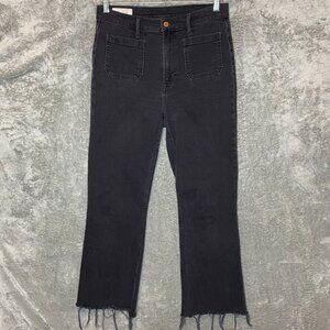 GAP Women Classic Retro 70s Ultra High Rise Flare Stretch Black Denim Jean 10*